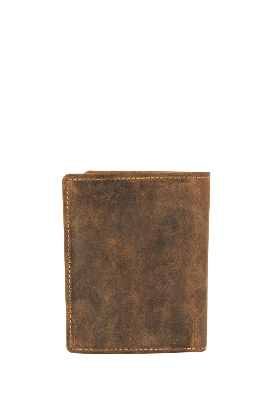 Vintage Kombibörse Leder Motiv Hirsch, mit RFID-Schutz